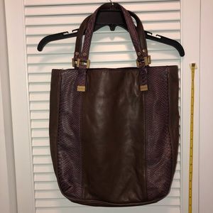 Vintage Juicy Couture lambskin/python leather tote